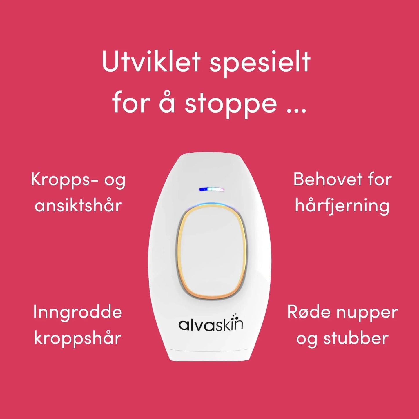 Alvaskin IPL Hårfjerner - Effektiv Hårfjerning uten Smerte eller Klinikkbesøk | Hjemmelaser med Rask Resultat
