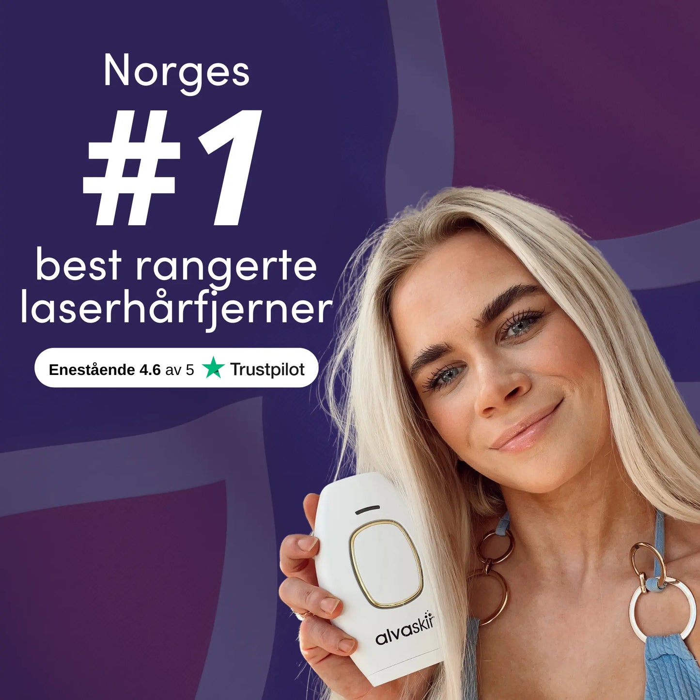 Alvaskin IPL Hårfjerner - Effektiv Hårfjerning uten Smerte eller Klinikkbesøk | Hjemmelaser med Rask Resultat