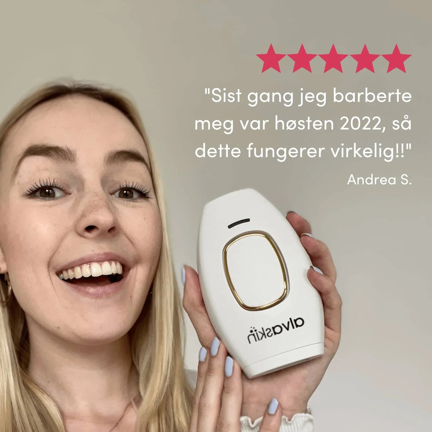 Alvaskin IPL Hårfjerner - Effektiv Hårfjerning uten Smerte eller Klinikkbesøk | Hjemmelaser med Rask Resultat