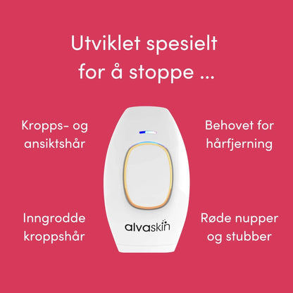 Alvaskin IPL Hårfjerner - Effektiv Hårfjerning uten Smerte eller Klinikkbesøk | Hjemmelaser med Rask Resultat